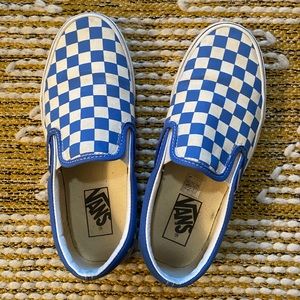 Blue Checkered Vans